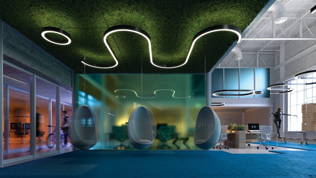 Serpent architectural lighting from Klus Lighting.