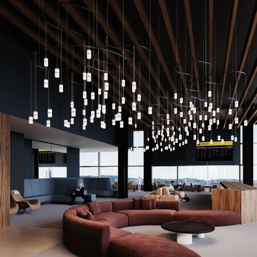 Suspenders architectural lighting from Sonneman Lighting.