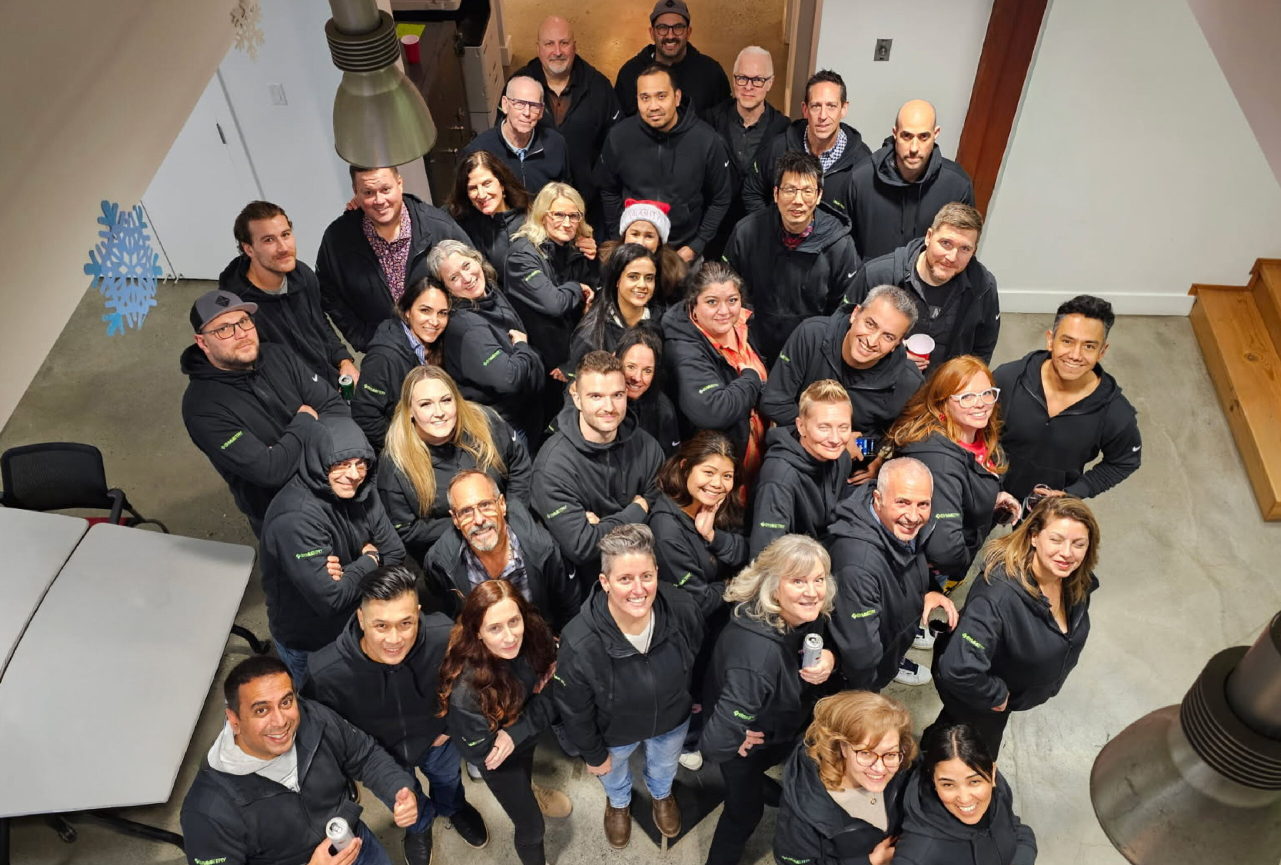 Symmetry Lighting team donating to Mom2Mom: local Vancouver charity.